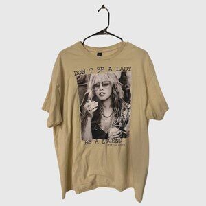 Vintage Stevie Nicks "Don't Be a Lady, Be a Legend" Graphic Tee - Silver Springs